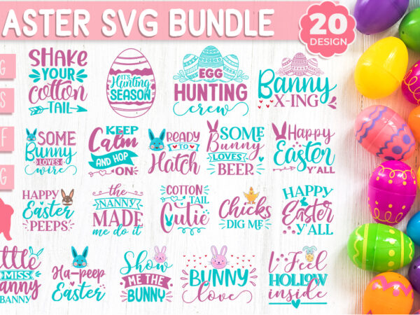 Easter svg bundle vector clipart