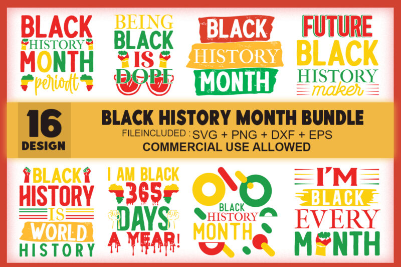 Black History Month SVG Bundle