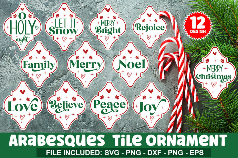 Arabesques Tile Ornament Design Bundle