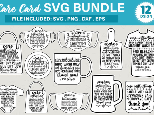 Download Care Card SVG Bundle - Buy t-shirt designs