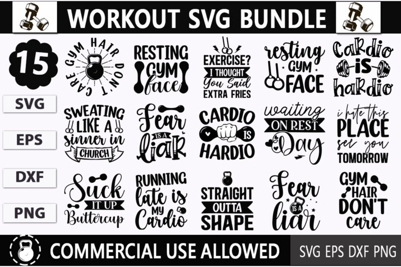 Workout SVG Bundle