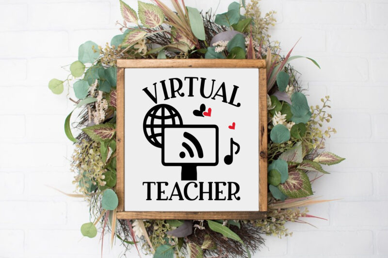 Virtual Teacher SVG Bundle