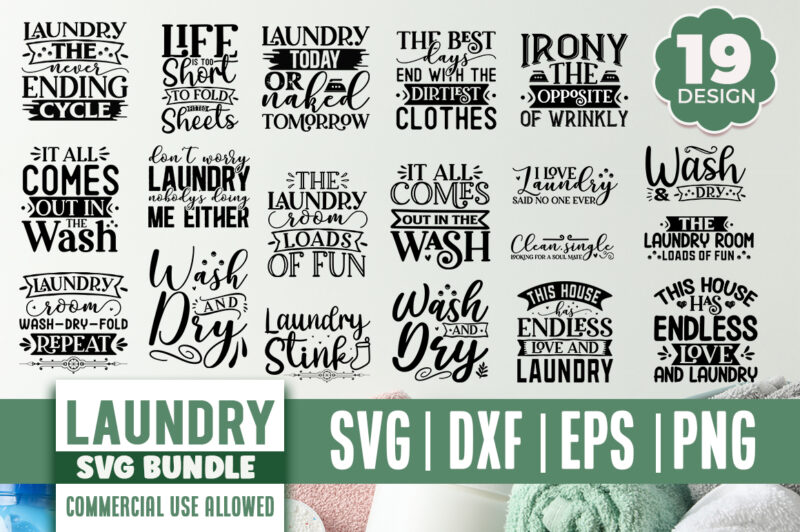 Laundry SVG Bundle