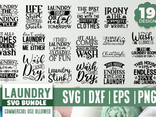 Laundry svg bundle t shirt vector graphic