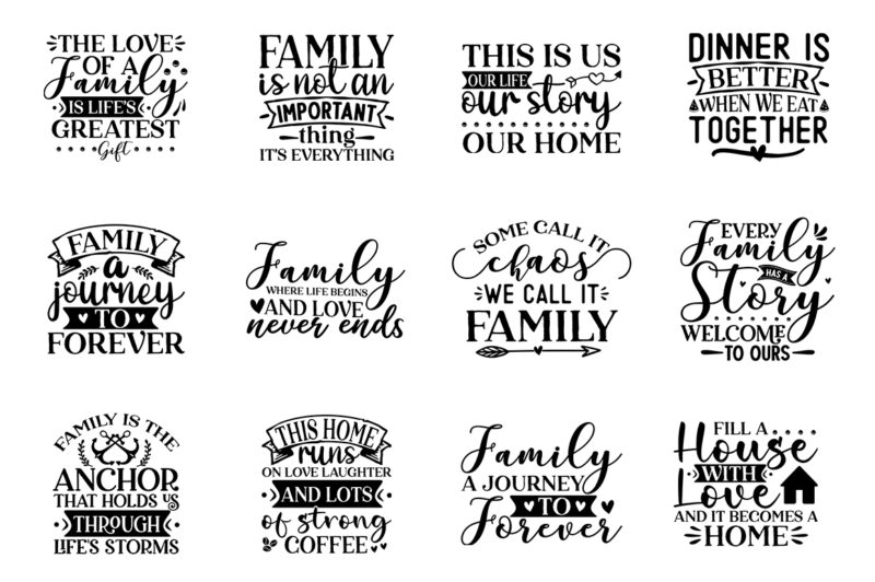 Family SVG bundle