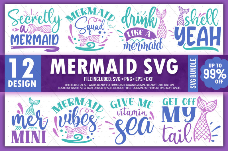 Mermaid SVG Bundle