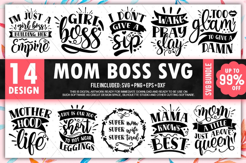 Download Mom Boss SVG Bundle - Buy t-shirt designs