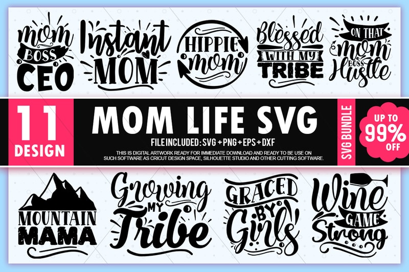 Download Mom Life SVG Bundle - Buy t-shirt designs