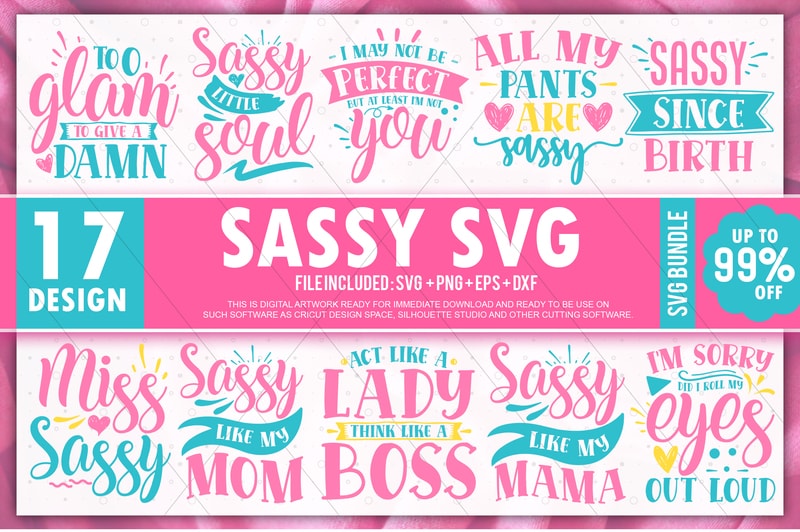 Download Sassy SVG Bundle - Buy t-shirt designs