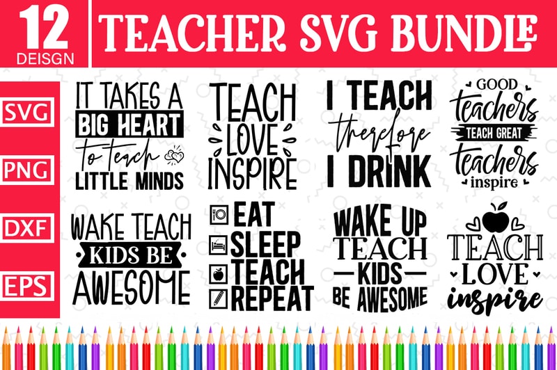 Download Teacher Svg Bundle Buy T Shirt Designs