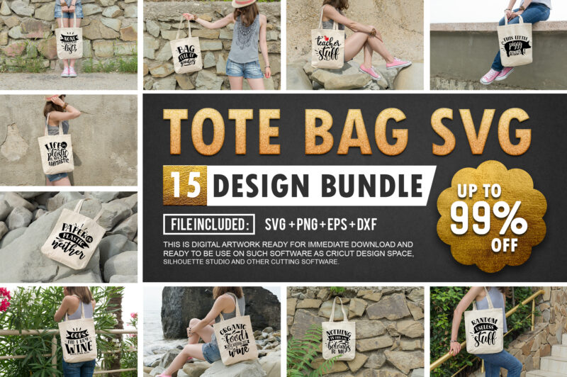 Tote Bag SVG Bundle