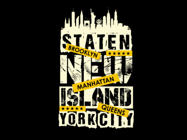 New York T-shirt Design Vector Download