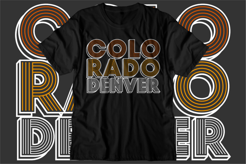 colorado urban style t shirt design svg, urban street t shirt design, urban city t shirt design