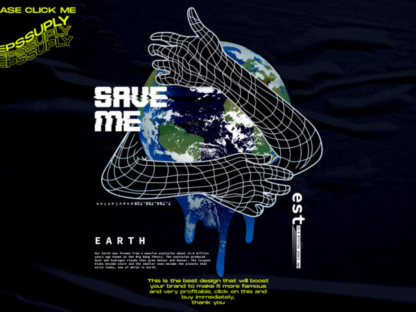 PROTECT THE EARTH, streetwear design - Buy t-shirt designs