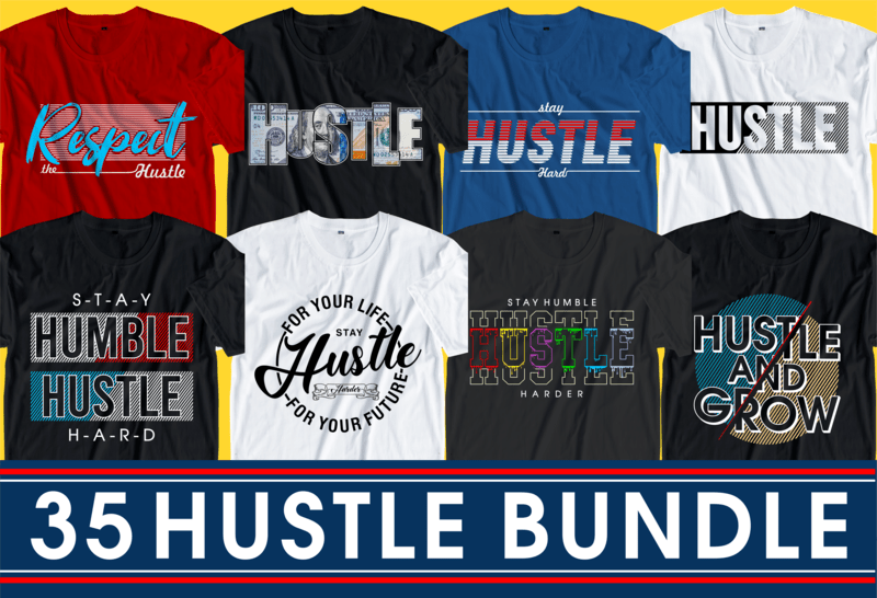 hustle t shirt design