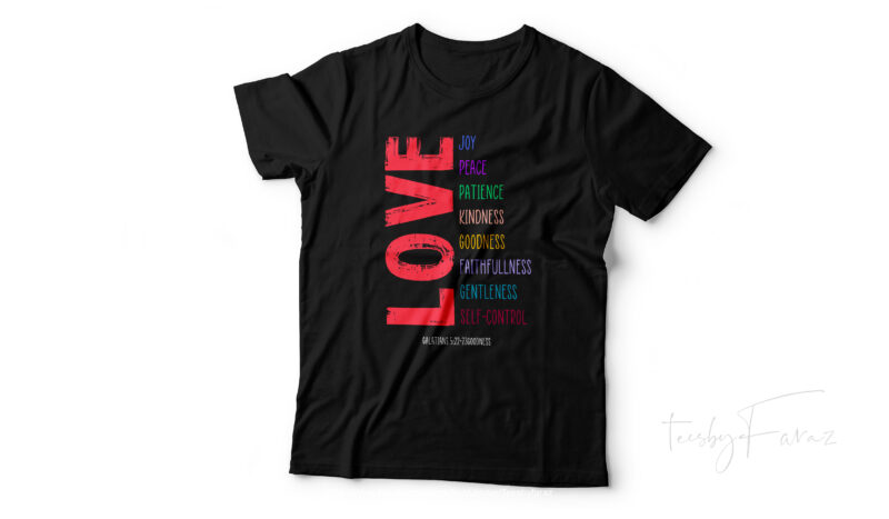 Fruit of the spirit Christian Shirt design for sale