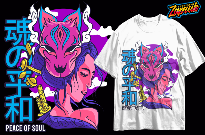 Japan Streetwear vector Artwork Tshirt Design