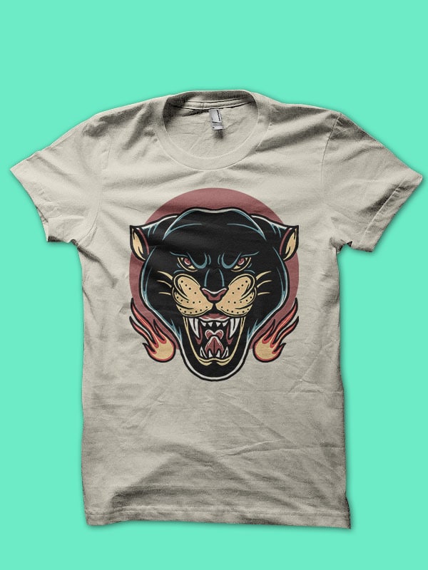 tiger and panther tattoo inspired design bundle