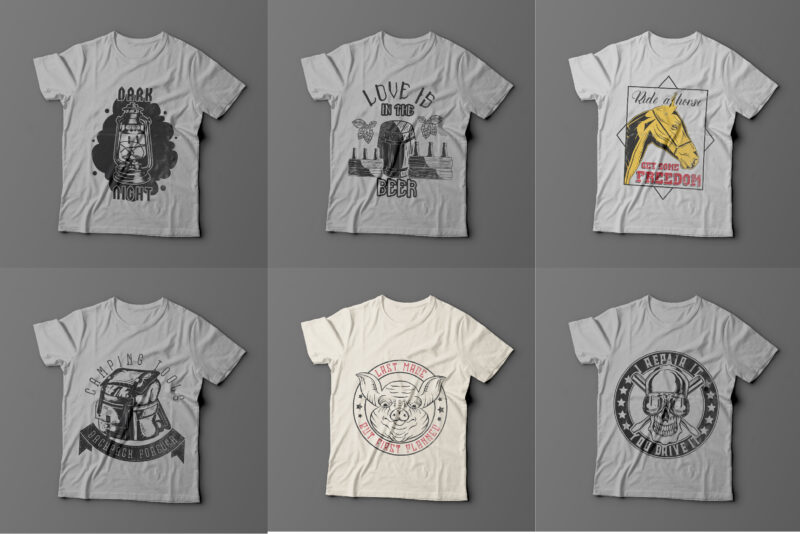 56 t-shirt designs BUNDLE - Buy t-shirt designs