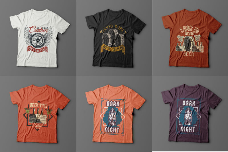 56 t-shirt designs BUNDLE - Buy t-shirt designs