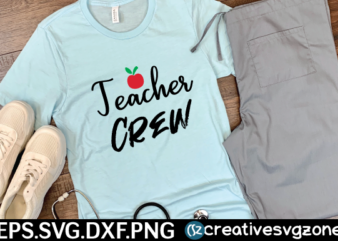 Teacher Crew T shirt Design