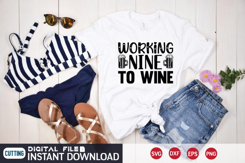 Wine svg bundle t shirt design for sale