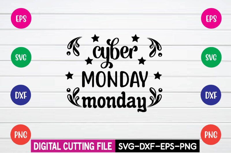 cyber monday crew svg t shirt design