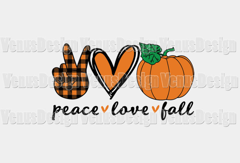 Peace Love Fall Editable Design