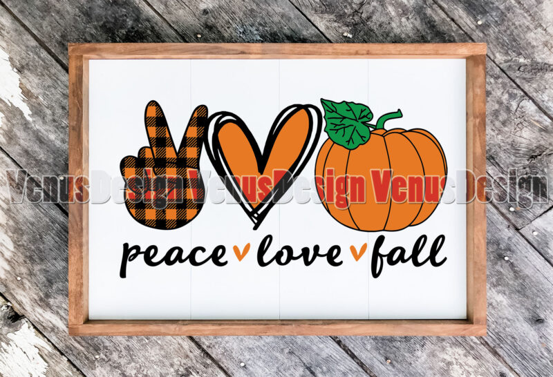 Peace Love Fall Editable Design