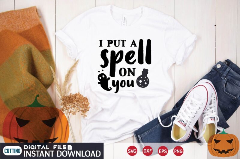 i put a spell on you svg t shirt