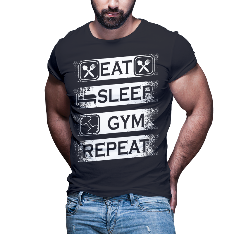 45 GYM Fitness motivation tshirt designs bundle