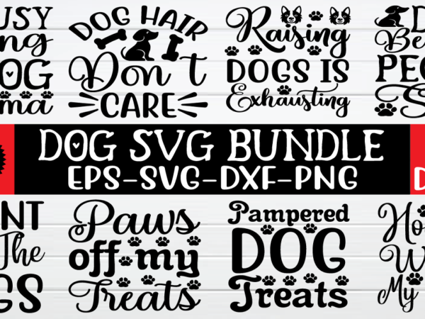 Dog svg bundle t shirt vector illustration