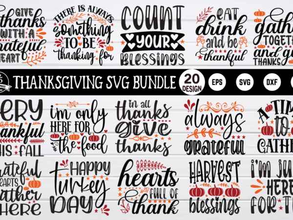 Thanksgiving svg bundle t shirt designs for sale