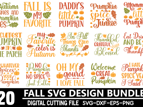 Fall svg bundle t shirt graphic design