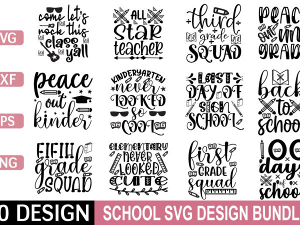 School svg bundle graphic t shirt for sale!