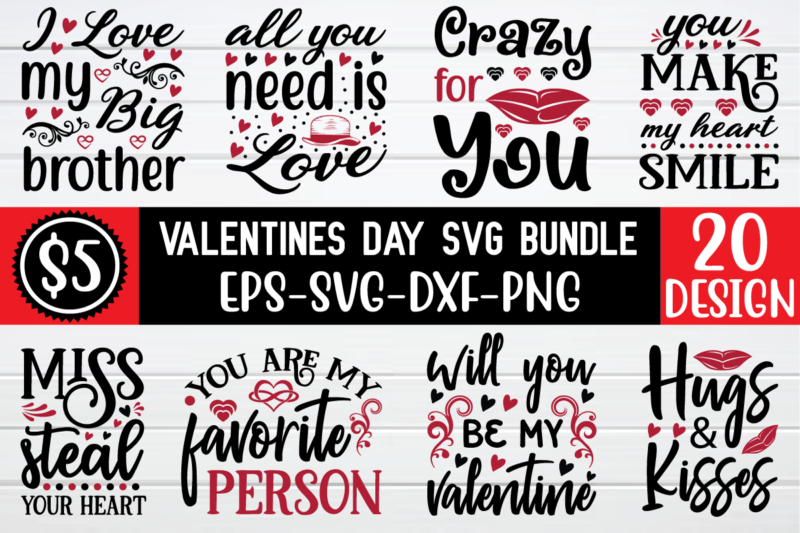 Valentine Day svg bundle t shirt vector art