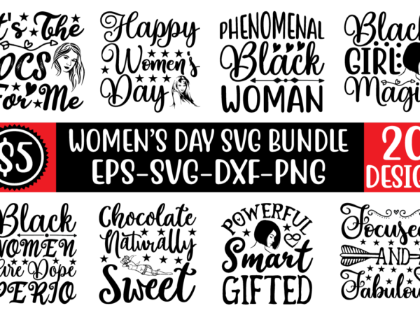 Women’s day svg bundle for sale! t shirt design for sale