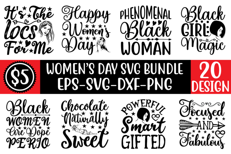 Women’s Day svg bundle for sale!