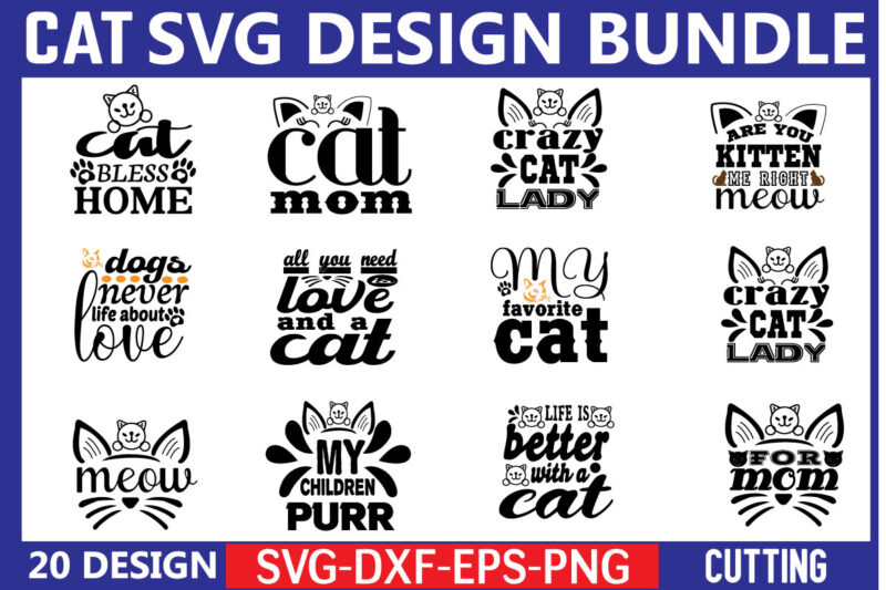 Cat svg bundle graphic t shirt