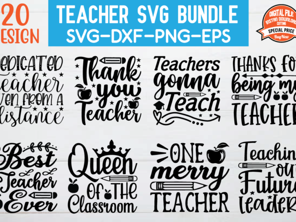 Teacher svg bundle t shirt designs for sale