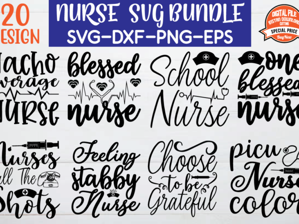 Nurse svg bundle graphic t shirt