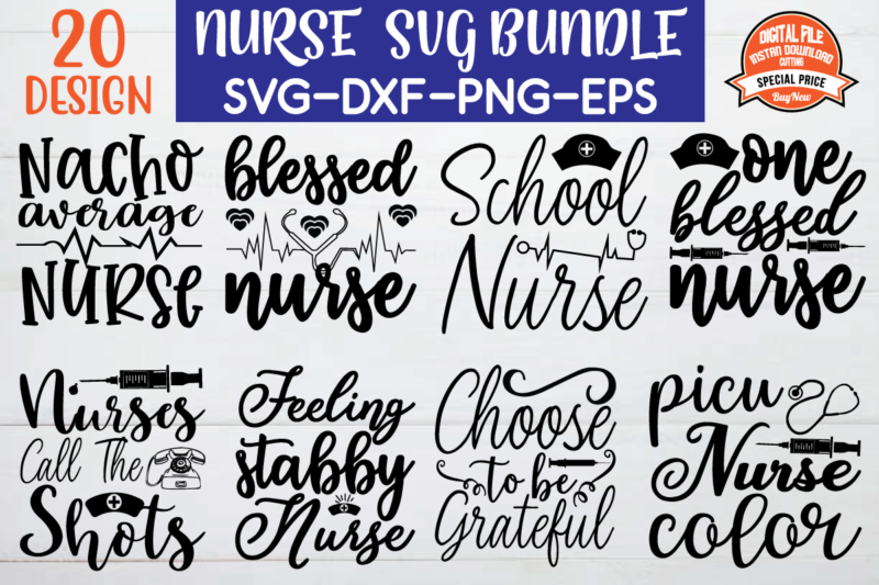 Nurse svg bundle graphic t shirt