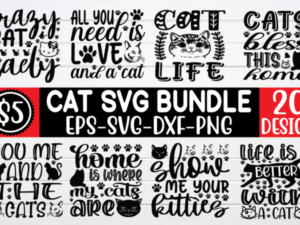 Cat svg bundle graphic t shirt