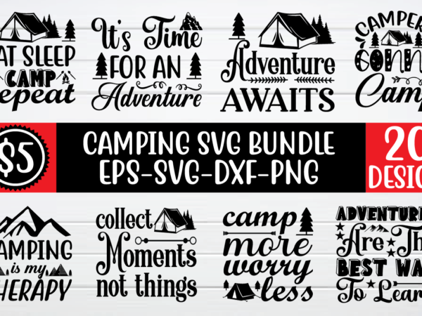 Camping svg bundle graphic t shirt