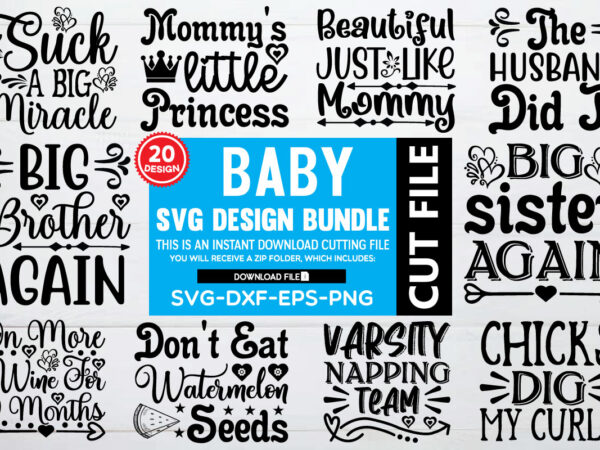 Baby svg bundle t shirt template