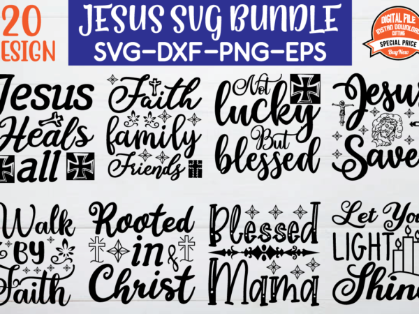 Jesus svg design bundle for sale