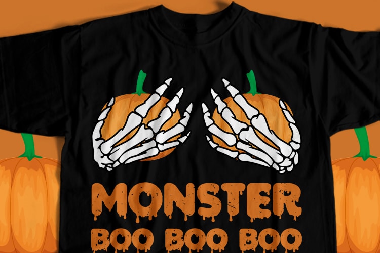 25 Halloween T-Shirt Design Bundle