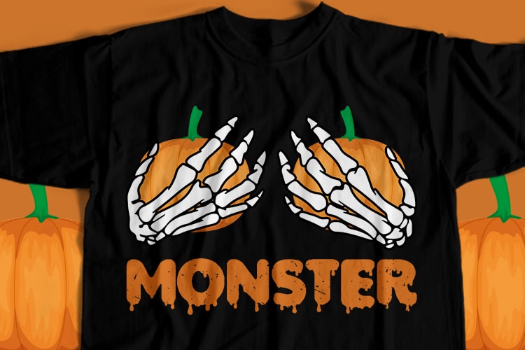 25 Halloween T-Shirt Design Bundle