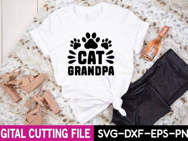 Cat grandpa outlet shirt