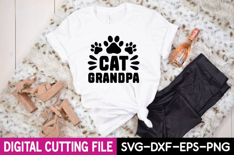 cat grandpa svg t shirt